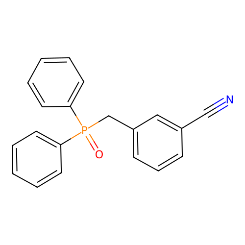 3-[(Diphenylphosphinyl)methyl]benzonitrile structure