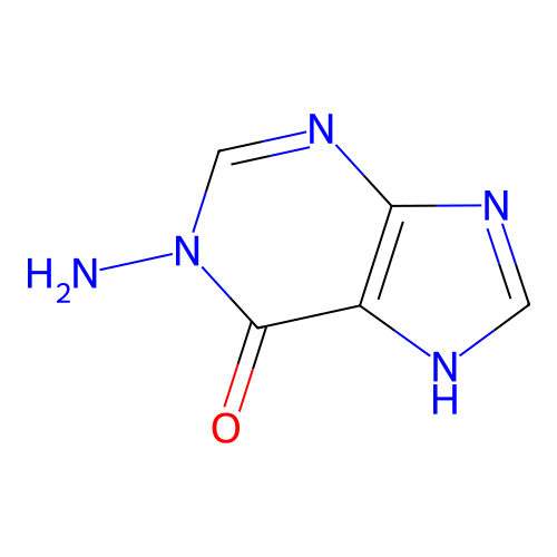 1-amino-7H-purin-6-one structure