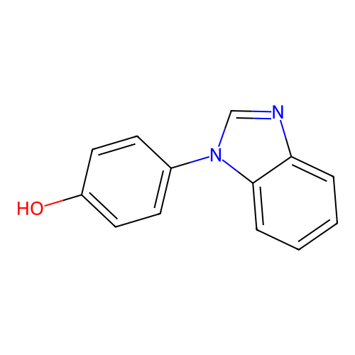 4-(1H-1,3-benzodiazol-1-yl)phenol structure