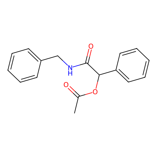alpha-(Acetyloxy)-N-(phenylmethyl)benzeneacetamide structure