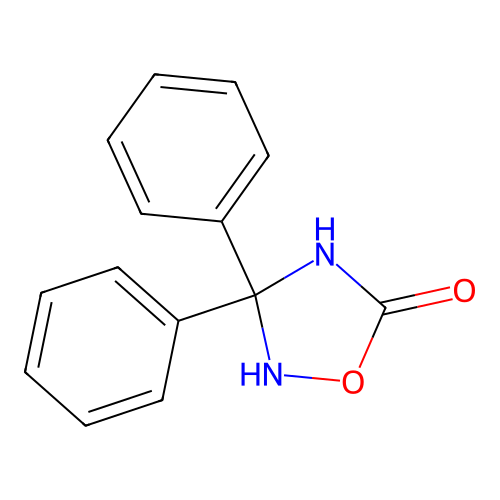 3,3-Diphenyl-1,2,4-oxadiazolidin-5-one structure