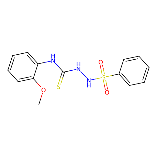 1-(Benzenesulfonamido)-3-(2-methoxyphenyl)thiourea structure