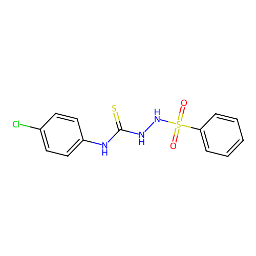 4-(4-Chlorophenyl)-1-(phenylsulfonyl)-3-thiosemicarbazide structure
