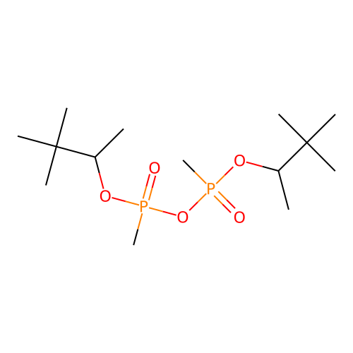 Diphosphonic acid, dimethyl-, bis(1,2,2-trimethylpropyl) ester structure