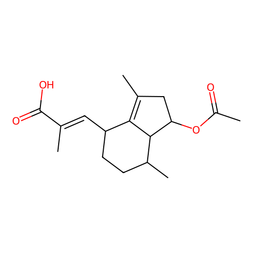 Acetylvalerenolic acid structure