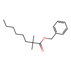 Benzyl 2,2-dimethyloctanoate structure