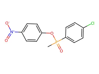 4-Nitrophenyl (4-chlorophenyl)methylphosphinate structure