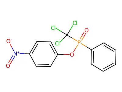 4-Nitrophenyl phenyl(trichloromethyl)phosphinate structure