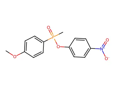 4-Nitrophenyl (4-methoxyphenyl)methylphosphinate structure
