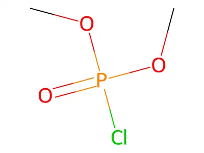 Phosphorochloridic acid, dimethyl ester structure