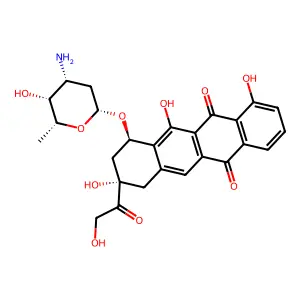 4-O-Demethyl-11-deoxydoxorubicin structure