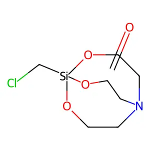 2,8,9-Trioxa-5-aza-1-silabicyclo(3.3.3)undecan-3-one, 1-chloromethyl- structure
