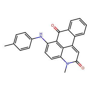 3-methyl-6-(p-toluidino)-3H-dibenz[f,ij]isoquinoline-2,7-dione structure
