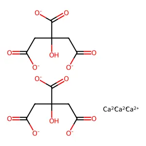 柠檬酸钙 structure