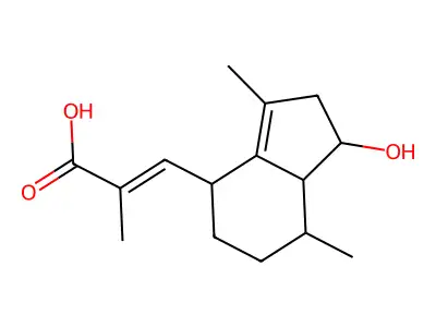 3-(1-hydroxy-3,7-dimethyl-2,4,5,6,7,7a-hexahydro-1H-inden-4-yl)-2-methylprop-2-enoic acid structure