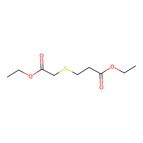 Ethyl 3-[(2-ethoxy-2-oxoethyl)sulfanyl]propanoate structure