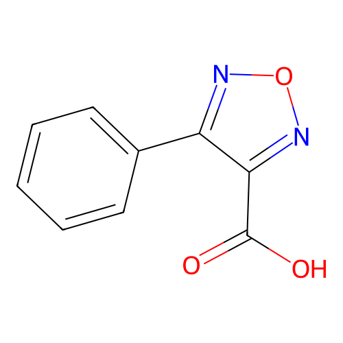 4-phenyl-1,2,5-oxadiazole-3-carboxylic Acid structure