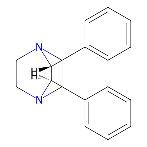 (R,R)-2,3-Diphenyl-1,4-diazabicyclo[2.2.2]octane structure