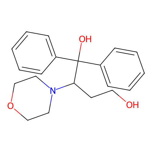 2-(4-Morpholinyl)-1,1-diphenyl-1,4-butanediol structure