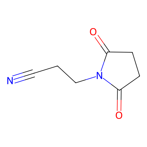 3-(2,5-二氧代吡咯烷-1-基)丙腈 structure