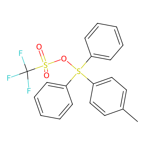 [(4-Methylphenyl)-diphenyl-lambda4-sulfanyl] trifluoromethanesulfonate structure