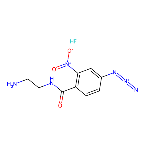 N-(2-Aminoethyl)-4-azido-2-nitrobenzamide monohydrofluoride structure