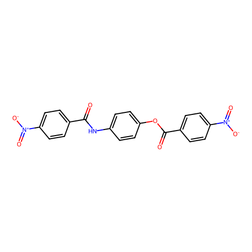 4-((4-Nitrobenzoyl)amino)phenyl 4-nitrobenzoate structure