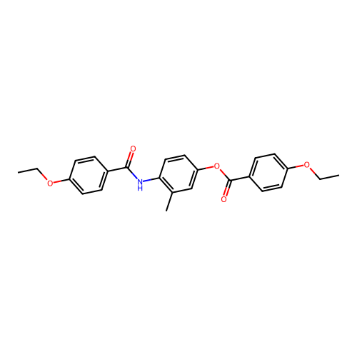 4-[(4-Ethoxybenzoyl)amino]-3-methylphenyl 4-ethoxybenzoate structure