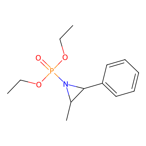 Diethyl(2-methyl-3-phenylaziridin-1-yl)phosphonate structure