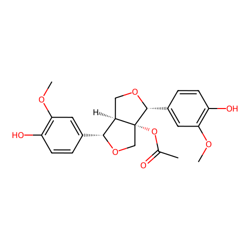 Acetoxypinoresinol structure