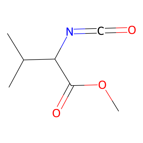 Methyl 2-isocyanato-3-methylbutanoate structure