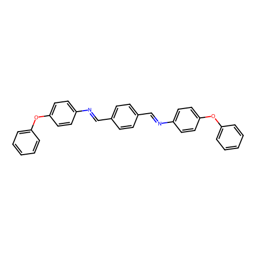 N,N'-Terephthalylidenebis(4-phenoxyaniline) structure