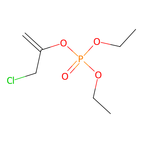 Phosphoric acid, 1-(chloromethyl)ethenyl diethyl ester structure