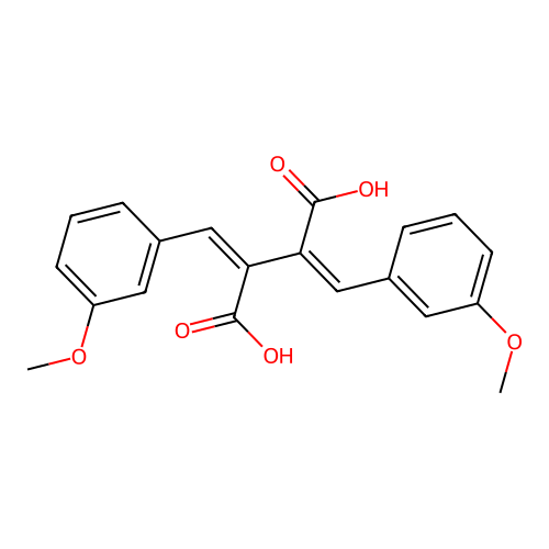 Butanedioic acid, bis[(3-methoxyphenyl)methylene]- structure