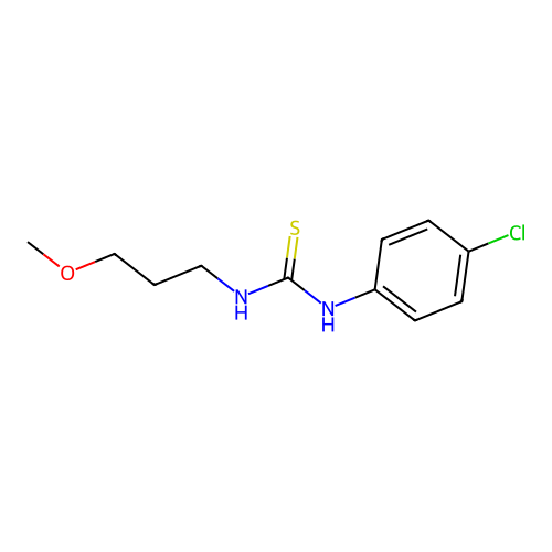 1-(4-Chlorophenyl)-3-(3-methoxypropyl)thiourea structure