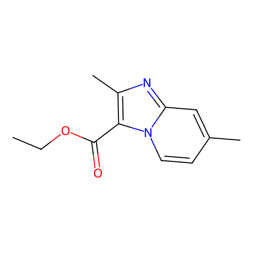 Ethyl 2,7-dimethylimidazo[1,2-a]pyridine-3-carboxylate structure