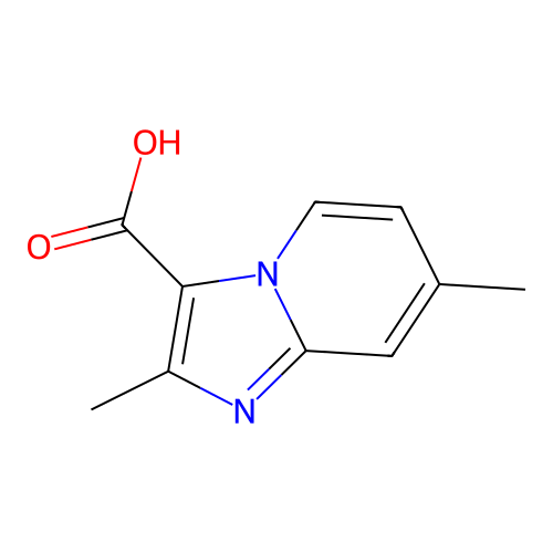2,7-Dimethylimidazo(1,2-a)pyridine-3-carboxylic acid structure
