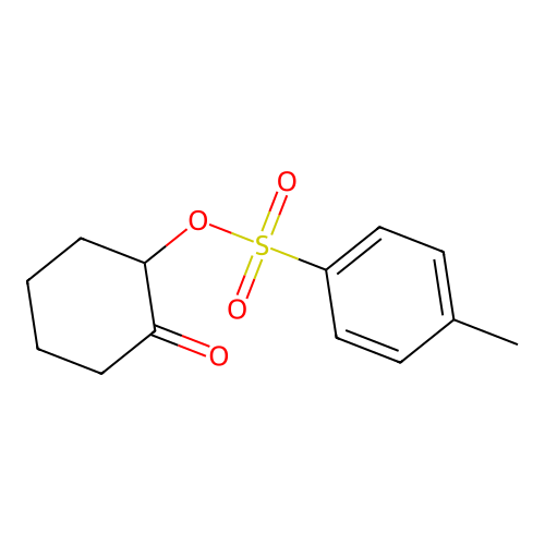 Cyclohexanone, 2-[[(4-methylphenyl)sulfonyl]oxy]- structure