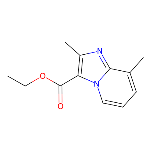 Ethyl 2,8-dimethylimidazo[1,2-a]pyridine-3-carboxylate structure