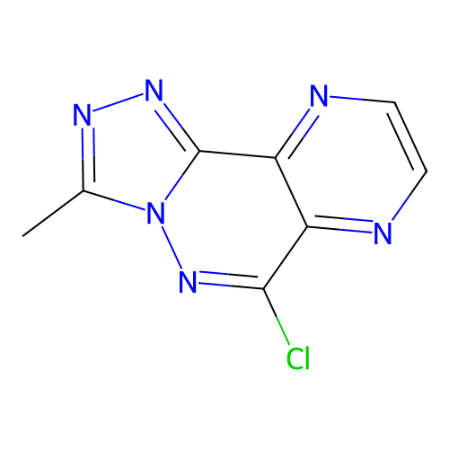 6-Chloro-3-methylpyrazino(2,3-d)(1,2,4)triazolo(4,3-b)pyridazine structure