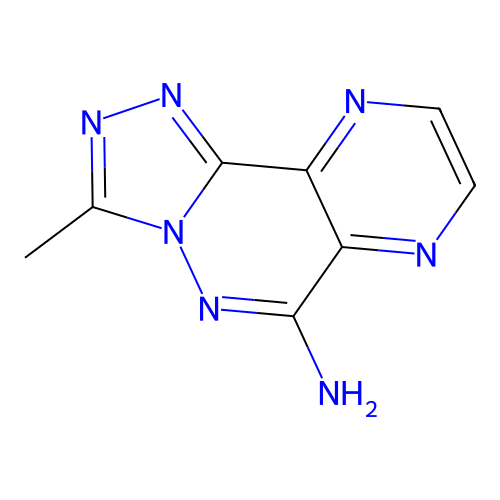 3-Methylpyrazino(2,3-d)(1,2,4)triazolo(4,3-b)pyridazin-6(5H)-imine structure