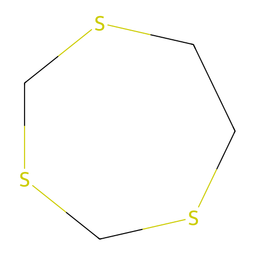 1,3,5-Trithiacycloheptane structure