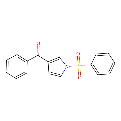 1H-Pyrrole, 3-benzoyl-1-(phenylsulfonyl)- structure