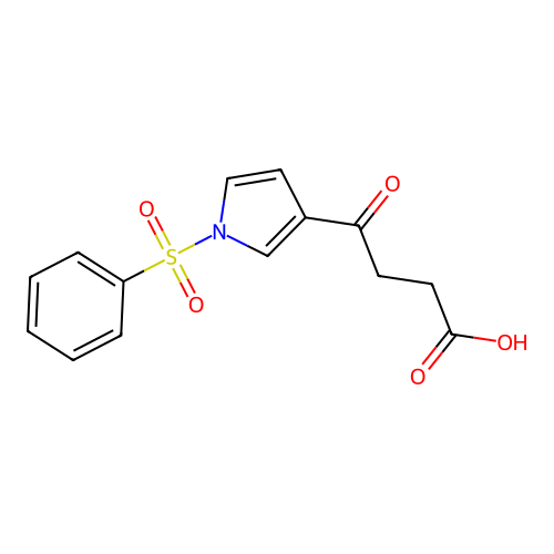4-Oxo-4-[1-(phenylsulfonyl)-1H-pyrrol-3-yl]butanoic acid structure