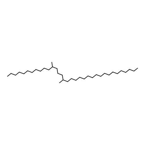 12,16-Dimethyl-tetratriacontane structure