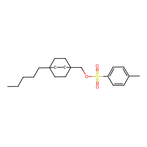 (4-Pentylbicyclo[2.2.2]oct-1-yl)methyl 4-methylbenzenesulfonate structure