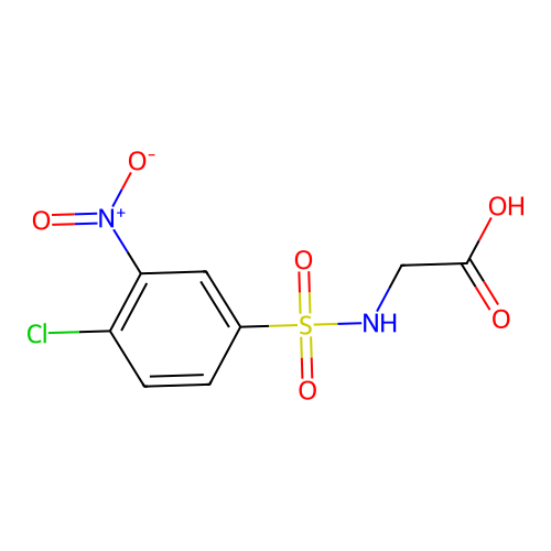 2-(4-Chloro-3-nitrobenzenesulfonamido)acetic acid structure