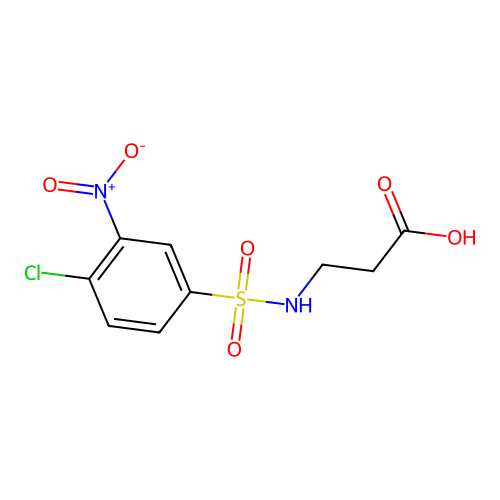 3-(4-Chloro-3-nitro-benzenesulfonylamino)-propionic acid structure