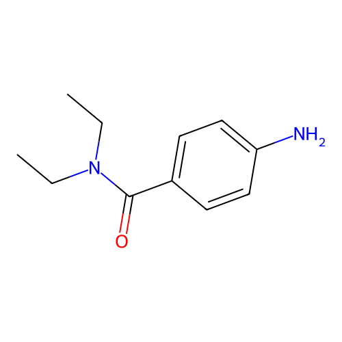 4-amino-N,N-diethylbenzamide structure