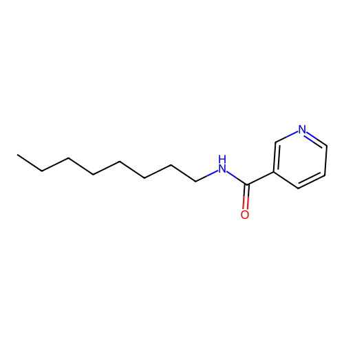 N-octylpyridine-3-carboxamide structure